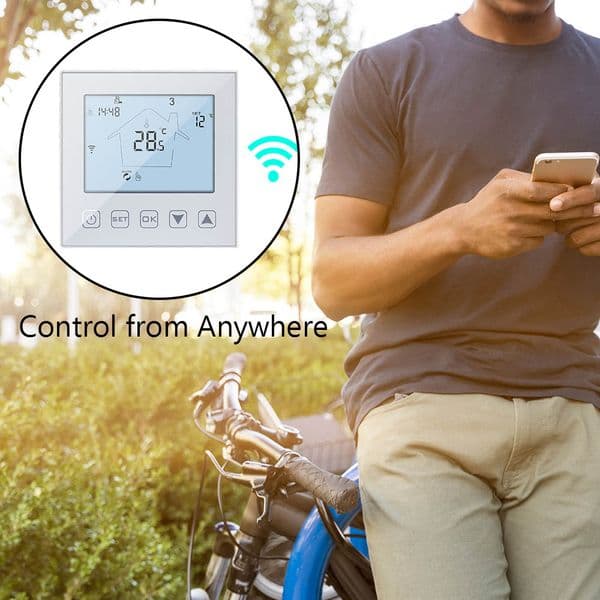 WIFI Temperature Controller Smart Thermostat APP Controls Google Home Electric Heating Weekly Programmable for Warm Floor
