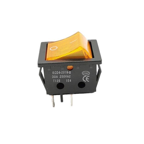 KCD4-201N-B Electric Welding Machine Power Switch With Red Blue Green Blue Light 30A 250V Electric Oven Switch 4Pins 2 Position