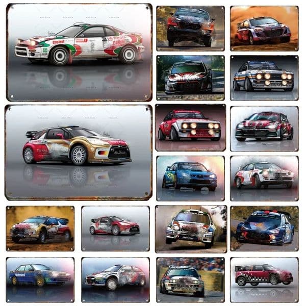 Mountain Racing Metal Signage Tin Painting Vintage Car Poster Home Living Room Club Garage Wall Art Decor Sign