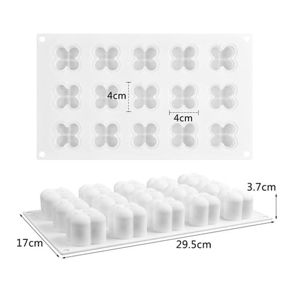 1Pc White Silicone Soy Wax Candle Mold 3D Silicone Molds DIY Candles Mould Handmade Soap Handcraft Ornaments For Candle Making