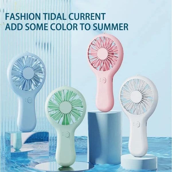 Handheld Small Fan Cooler Portable Small USB Charging Fan Mini Silent Charging Desk Dormitory Office Student Gifts