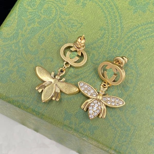 luxury jewelry women Designer bee diamond earrings Stud G jewelry earings designer for women stud earrings