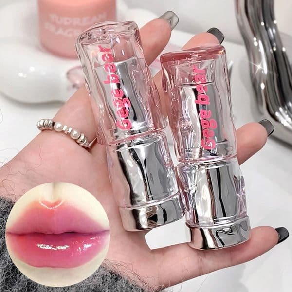 Jelly Solid Lip Gloss Cute Hydrating Mirror Red Brown Lipstick Clear Lips Tint Nature Nude Pink Lip Makeup Cosmetic 240624
