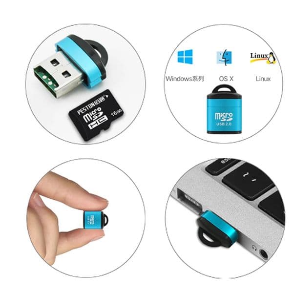 Mini USB Micro SD/TF Memory Card Reader USB 2.0 High Speed Adapter for Computer Desktop Laptop Notebooks Accessories cartridg