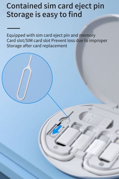 4 in 1 Set Cable Type C to USB -C Micro PD Fast Charging Port Easy to Carry USB-C to Adapter Charger Cable