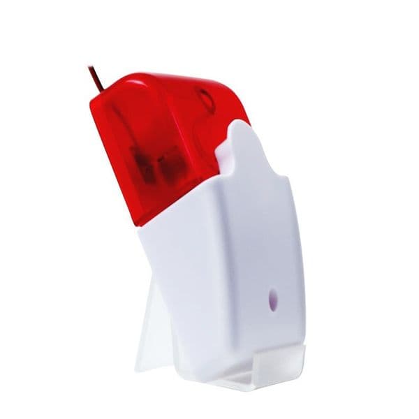 Mini Wired Indoor Strobe Siren Indoor Red Blue Flash Siren Siren Wired Siren Suitable for Home Anti-theft Alarm System