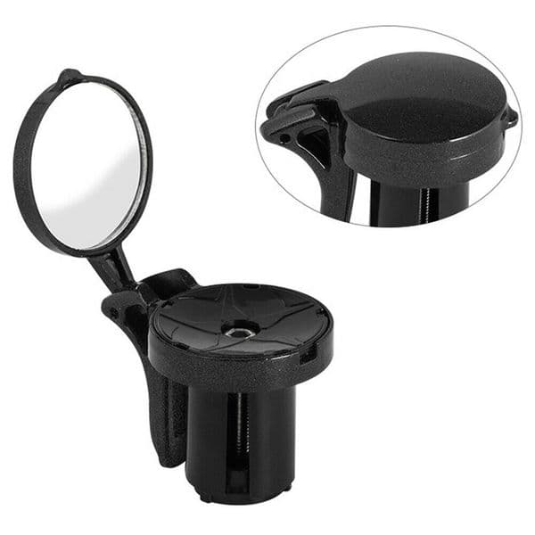 Bike Handlebar Rearview Mirror Adjustable Handle Bar End Plugs Bicycle Accessories Accessories Bike Handlebar Rearview Mirror