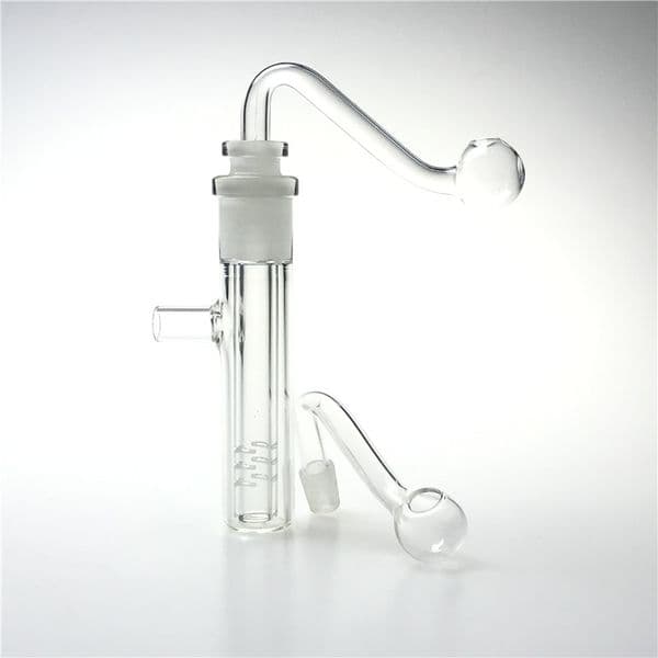 4 Inch Glass Oil Burner Bong Water Pipes with 2 Pcs 10mm Male Oil Burner Thick Pyrex Travl Pocket Smoking Bongs