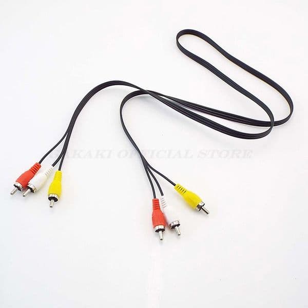 3 RCA Male to 3 RCA Male Connector Composite AV Wire Plug Audio Video Cable