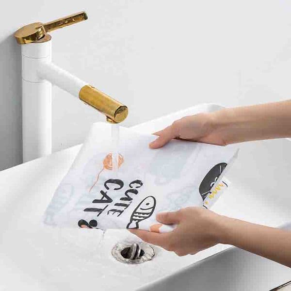 Dustproof Microwave Oven Covers Printed Dust Oil Proofing Covers With Double Pockets Storage Bag Kitchen Accessories
