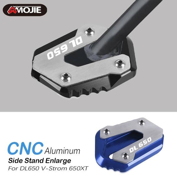 For SUZUKI V-Strom DL 650 VStrom DL650 V Strom 2004 2005 2006 2007 2008 2009 2010 Side Stand Enlarger Kickstand Plate Pad