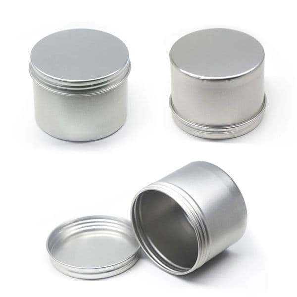 16Pcs 100ml Empty Candle Pot Jars With Lid Aluminum Candle Tin Wholesale Skincare Cosmetic Container Round Metal Box Tea Storage