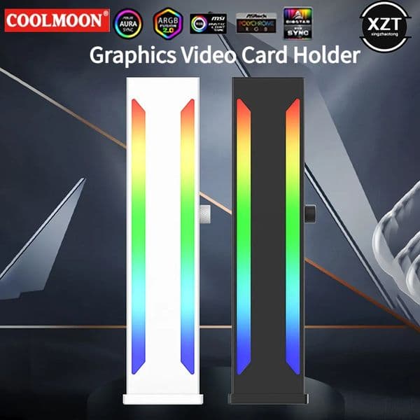 Magnetic GPU Graphics Card Bracket VGA Holder Support Jack Desktop Computer Case 5V 3PIN RGB ARGB Aura Sync Video Card Stand