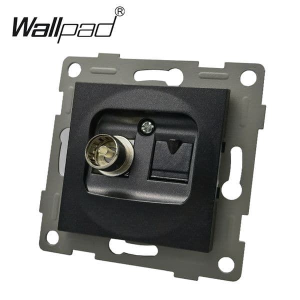 EU Satellite TV Data For EU Box Wallpad L6 DIY RJ45 RJ11 Key for EU Frame Round Back with Claws