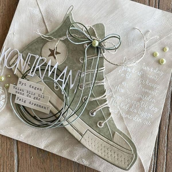 2023 New Arrival Canvas Casual Shoes Metal Cutting Dies for DIY Scrapbooking Photo Albums Greeting Card Making Stencils