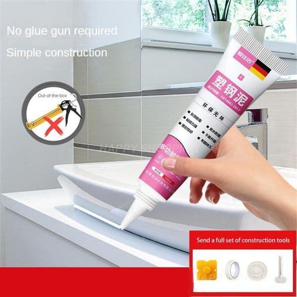 Mold Resistant Glass Glue Seam Sealant Plastic Steel Mud Kitchen Bathroom Waterproof Transparent Special Fish Tank Adhesive