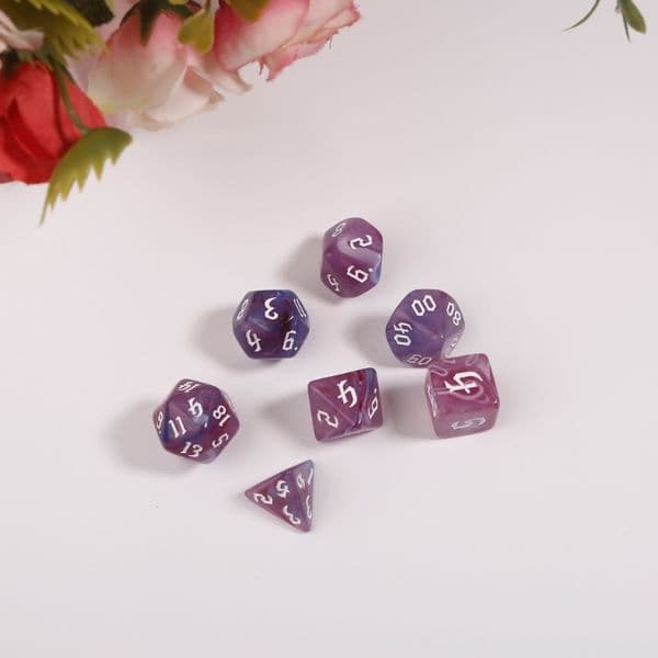 7Pcs Various Shapes Dices Different Number of Face Educational Digital Number Dices Desktop Entertainment Acrylic Dices