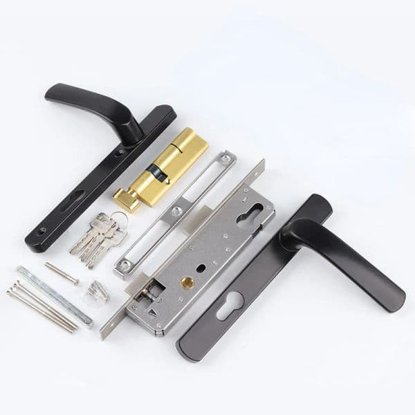 Aluminum Alloy Single Point Door Lock, Aluminum Alloy Door Handle, 85+30 Lock Body Lock
