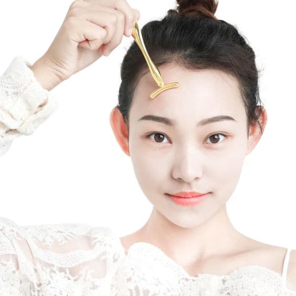 Anti Wrinkle Dark Circles Cream Massage Stick Divided Scoop Lift Eye Massager T-shape Lifting Thin Face Care Tool