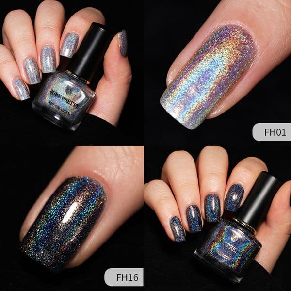 BORN PRETTY Nail Polish Shining Gold Sliver Varnish Top Coat Black Base Gel Need Nail Art Polish Manicure DIY Design