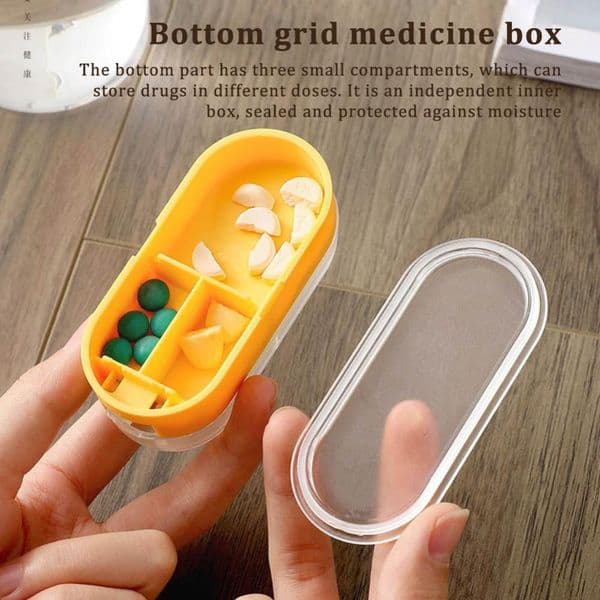 1/2/3PCS Pill Cutter Household Small Box V-shaped Fixing Slot Drug Tablet Splitter Pill-tablet Divider