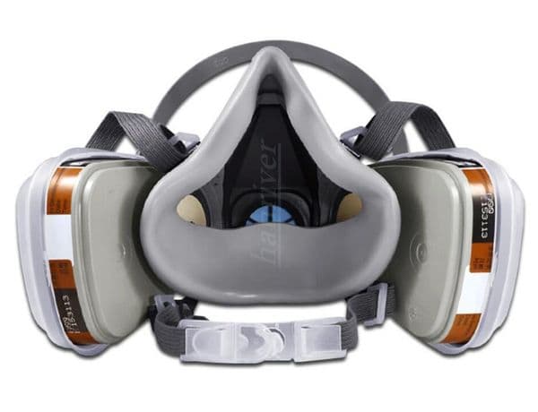 Gas Mask Paint Spraying Safety Work Half Face Respirator Industry Dust Mask With Filter