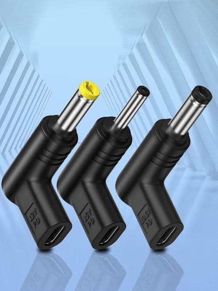 19V PD Type-C Female To DC Male Adapter Universal PVC USB C PD To DC Power Connector Multifunctional for Router for Power Tools