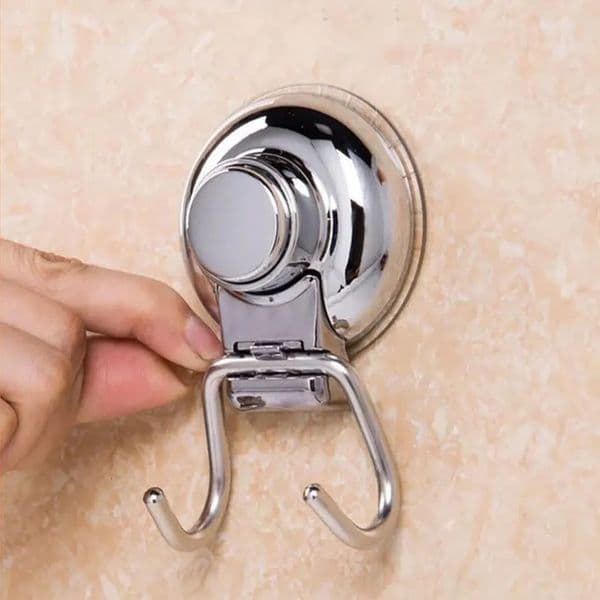 Waterproof stainless steel double hook no deformation rust proof no need for adhesive load 240929