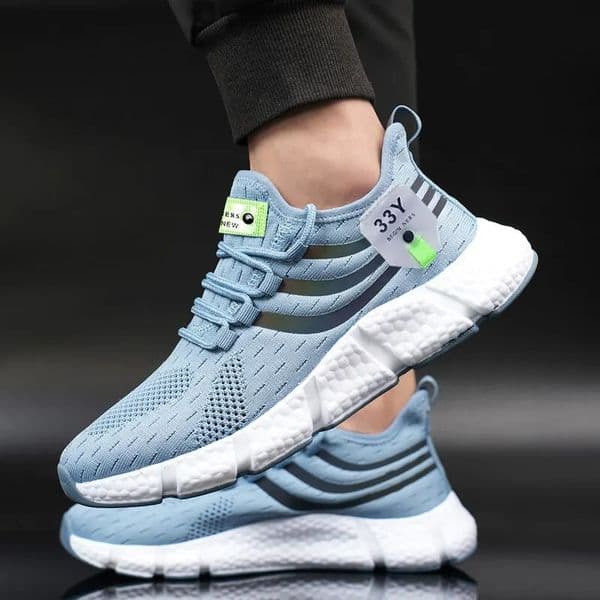 Men Casual Sport Shoes Breathable Lightweight Sneakers Outdoor Mesh Black Running Shoes Athletic Jogging Tenis Walking Shoes 240927