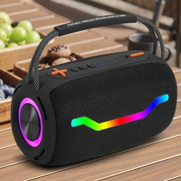 Portable BT speaker 100W high-power speaker outdoor waterproof subwoofer with RGB lighting TWS/TF/USB/AUX music center M241004