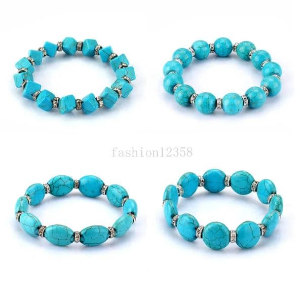 Natural Stone Handmade Beaded Strands Charm Bracelets For Men Women Fashion Party Club Yoga Jewelry