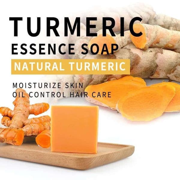 Turmeric Facial 1Pcs/100G Essential Oil Hand Cleansing Shower Ginger Soap Moisturizing And Improving Dryness Body Bath Skin Care