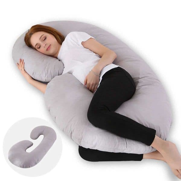 Pregnant womens C-shaped lumbar support pillow side sleep pillow Y241004