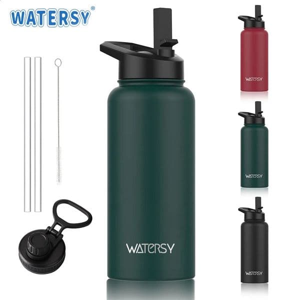 16OZ 32OZ stainless steel water bottle large capacity insulated cup and cold kettle sports 240927