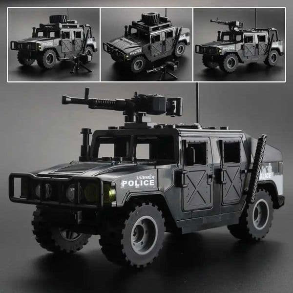 WW2 Military Humvee Jeep 2 Modes Armored Vehicle Army Car Building Blocks Bricks Classic Model Figure Moc Toys Boys Kids Gift XJ260617
