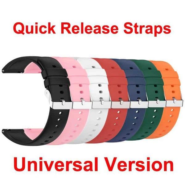 22mm 20mm universal silicone watch strap quick release watch strap womens sports watch bracelet smartwatch W241007