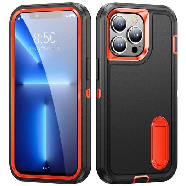 Luxury Case 3IN1 is suitable for iPhone 16 15 13 11 14 Pro Max X XR XS SE 8 7 Plus heavy-duty shock resistant armor bracket dustproof phone case Z241008