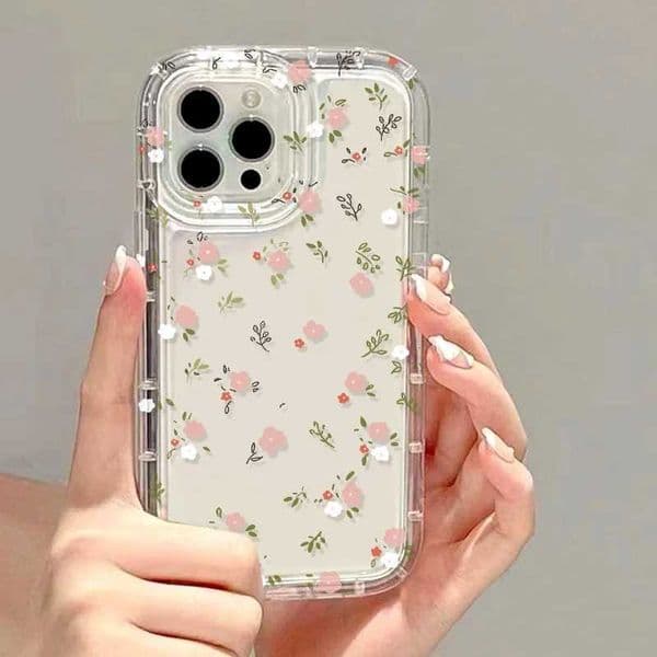 Luxury Case Flower Phone Case for iPhone 13 Case iPhone 11 15 12 16 14 Pro Max XS XR X 7 8 16 Plus SE Aesthetic Floral Cute Cover Cases Z241008