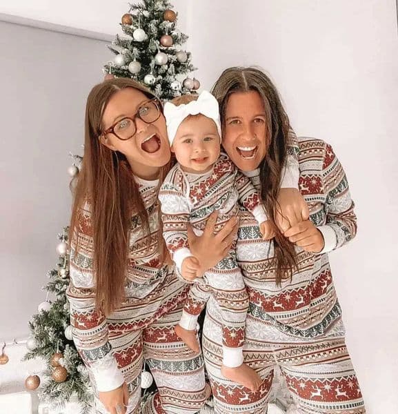Christmas Matching Family Pajamas Cute Cartoon Full Print Adult and Childrens Clothing Set Baby jumpsuit Boys and Girls Pajamas Christmas Appearance W241008