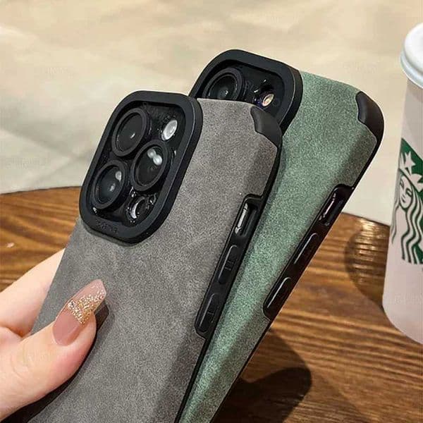 Cellphone Case New Fashion Fur Leather Soft Phone Case Suitable for iPhone 16 15 14 13 12 11 Pro Max 16 Plus X XS Max XR Shockproof Silicone Cover Funda G241008