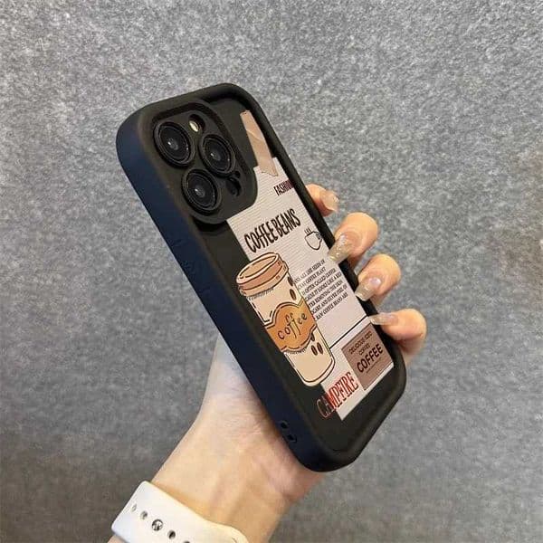Cellphone Case Fashion style coffee shopping silicone case suitable for iPhone 16 15 14 12 11 Pro Max XS X XR 7 8 Plus SE shockproof soft cover G241008