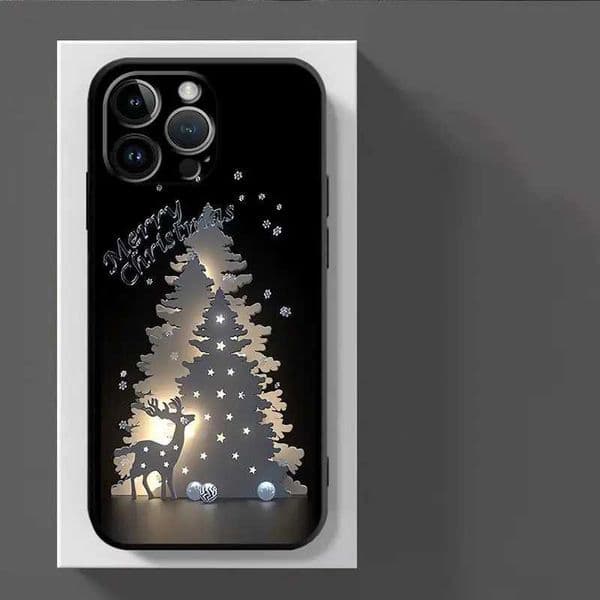 Cellphone Case Merry Christmas Deer Lantern Phone Case for iPhone 16 15 Pro Max XR 14 13 12 Mini 11 XS XR X 7 8 Plus Silicone Cover G241008
