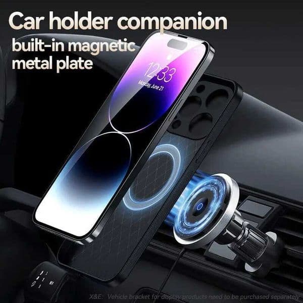 Cellphone Case Magnetic Car Stand Phone Case for iPhone 16 15 14 13 Pro Max Luxury Matte Shockproof Lens Protective Cover G241008