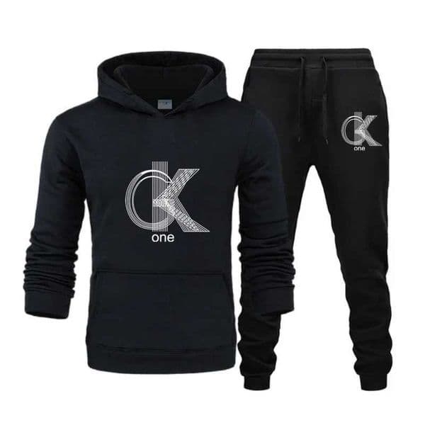 CK Plus-size Men Womens Fashion Print Hoodies Pants Set Casual Tracksuits Plus Size Sports Clothing Set moletom polerones Q260521
