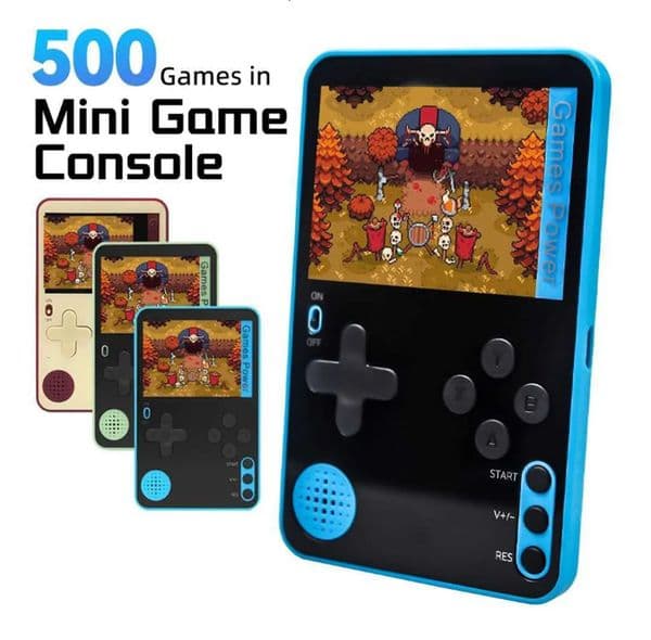 Luxury 2.4 Inch maquillaje K10 Portable Players Ultra Thin Handheld Video Game Player Built-In 500 Classic Games For Kids Adults Retro Gaming Console Free Shi