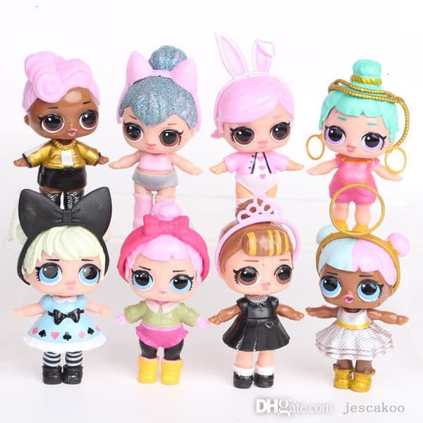 2026 New Dolls 8Pcs Set Lol Llol Doll Ornaments Toys Series Anime Action Figures For Kids 240906 Toy