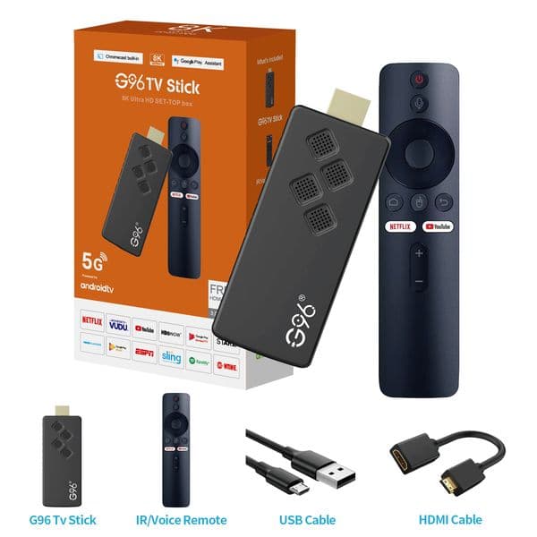 2PC G96 ATV Android Smart TV Stick Android 13 Set Top Box Allwinner H313 2GB 8GB 16GB 2.4G/5.8G Wifi Bluetooth 5.0 Media Player tv box