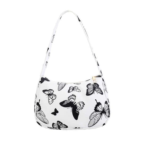 CMM French Staff Bag for Women New Canvas Niche Design Korean Version Versatile Underarm Bag Nylon Shoulder Cloth Bag