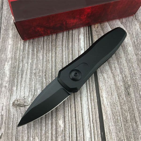 KS 7500BLK Launch 4 Mini Assisted Folding Knife 8Cr18Mov Black DLC Blade Aluminum folding knife Handles Everyday Carry Outdoor Tactical Knife 9000 7550 1660 735