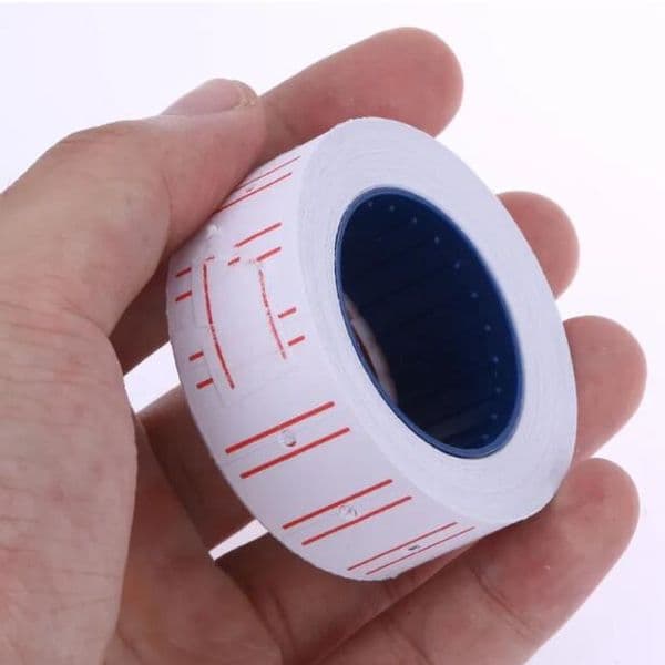 wholesale 10 rolls x Tag Sticker Single Row Rolls for MX-5500 Price Labeller 21mm X 12mm, White Machine Special Pricing Adhesive Label Paper